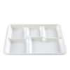 WPT009-1 5 Compartment Bagasse Fiber Lunch Tray